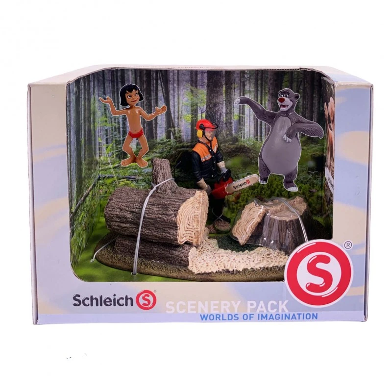 Комплект фигурка Schleich Горска приказка  418066-2 1-65/66, 20см, Момче и Мечка